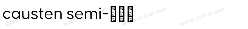 causten semi字体转换